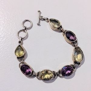 Semiprecious gemstone bracelet